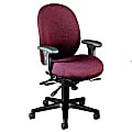 HON® 7600 High-Back Fabric Chair, 46"H x 27 1/8"W x 41 1/2"D, Black Frame, Burgundy Fabric 1 thumbnail image