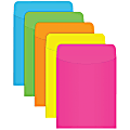 Top Notch Teacher Products® Neon Pockets, 5 1/2" x 3 1/2", Flap Closure, Assorted Colors, Pack Of 35, Case Of 5 1 thumbnail image