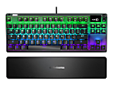 SteelSeries Apex 7 TKL - Keyboard - with display - backlit - USB - US - key switch: SteelSeries QX2 blue