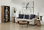 Coast to Coast Halifax Wooden Abstract Cocktail Table, 19”H x 38”W x 38”D, Brown 1 thumbnail image
