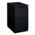 WorkPro® 23"D Vertical 2-Drawer Mobile Pedestal File Cabinet, Black 1 thumbnail image