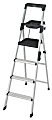 Cosco Lightweight Aluminum Folding Step Ladder With Leg Lock And Handle, 300 Lb, 6'