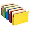 Smead® Color File Pockets, 3 1/2" Expansion, 9 1/2" x 11 3/4", Assorted Colors, Pack Of 5