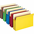 Smead® Color File Pockets, 3 1/2" Expansion, 9 1/2" x 14 3/4", Assorted Colors, Pack Of 5 1 thumbnail image