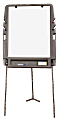 Iceberg Portable Dry-Erase Flipchart Easel, 35" x 73", White Board, Charcoal Frame