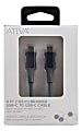 Ativa® USB-Type-C-To-USB-Type-C Premium Braided Charging Cable, 6', Gray, 45833 1 thumbnail image