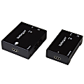 StarTech.com HDMI over CAT5 HDBaseT Extender - Power over Cable - Ultra HD 4K - Extend HDMI up to 330ft over CAT 5 / CAT 6 cable, while using only a single power adapter at either the local or remote end - HDMI Extender Over CAT6 - HDMI over CAT5e