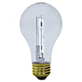 GE Lighting 72W Crystal Clear A19 Halogen Bulb - 72 W - 100 W Incandescent Equivalent Wattage - 120 V AC - 1490 lm - A19 Size - Clear - White Light Color - E26 Base - 1000 Hour - 4940.3Ã‚°F (2726.8Ã‚°C) Color Temperature - 100 CRI - Energy Saver