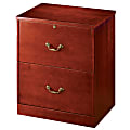 Realspace® 16-3/4"D Vertical 2-Drawer File Cabinet, Medium Cherry