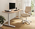 Realspace® Magellan Performance Electric 60"W Height-Adjustable Standing Desk, Natural Oak, BIFMA Compliant 1 thumbnail image