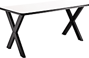 National Public Seating Collaborator Table, 30"H x 30"W x 72"D, Whiteboard Top 1 thumbnail image