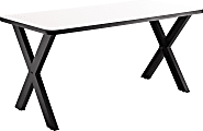 National Public Seating Collaborator Table, 30"H x 30"W x 72"D, Whiteboard Top