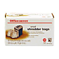 Highmark™ Shredder Bags, 1 mil, 10 Gallons, Clear, Box Of 50 1 thumbnail image
