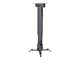 Manhattan Projector Mount, Ceiling or Wall, Tilt & Swivel, Height Range: 43-65cm, Max 20kg, Black, Lifetime Warranty - Mounting kit - for projector - black - ceiling mountable, wall-mountable