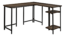Sauder® North Avenue 47"W L-Shaped Corner Desk, Smoked Oak 1 thumbnail image