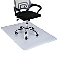 Mind Reader PVC Office Chair Mat For Hard Floor, 35-1/4”W x 47”D, Clear 1 thumbnail image