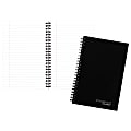 Cambridge® Limited® 30% Recycled Business Notebook, 4 7/8" x 8", 1 Subject, Legal Ruled, 80 Sheets, Black (06074) 1 thumbnail image