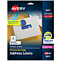 Avery® Print-to-the-Edge Copier Address Labels - 3/4"x 2 1/4" - Permanent Adhesive - Rectangle - Laser - 6870 1 thumbnail image