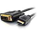 C2G 5m (16ft) HDMI to DVI Cable - HDMI to DVI-D Adapter Cable - 1080p - M/M - 16.40 ft DVI/HDMI Video Cable for Audio/Video Device - First End: 1 x HDMI (Type A) Male Digital Audio/Video - Second End: 1 x DVI-D (Single-Link) Male Digital Video - Black
