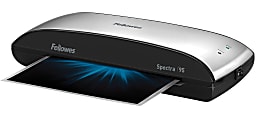Fellowes® Spectra™ 95 Laminator With Combo Kit, 9 1/2" Entry Width, 3"H x 14 1/2"W x 7"D, Silver/Black 1 thumbnail image