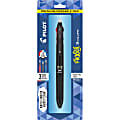 Pilot® FriXion Ball 3 Erasable Gel Pen, Extra Fine Point, 0.5 mm, Black Barrel, Assorted Ink
