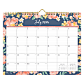 2024-2025 Blue Sky Kayla Academic Monthly Safety Wirebound Wall Calendar, 11" x 8-3/4", Navy, July to June