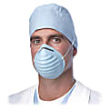 Medline Cone-style Face Mask - Blue - Latex-free, Fluid Resistant, Rounded Edge - 50 / Box Medline Cone-style Face Mask - Blue - Latex-free, Fluid Resistant, Rounded Edge - 50 / Box