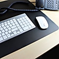 Floortex® Desktex® PVC Rectangular Desk Pad, 20" x 36", Black