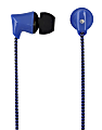 Ativa™ Plastic Earbud Headphones With Braided Cable, Blue, 1258-2 1 thumbnail image