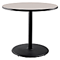 National Public Seating Round Café Table, 36"H x 36"W x 36"D, Gray Nebula/Black