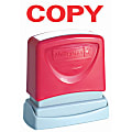 AccuStamp Accu-Stamp Pre-Inked Message Stamp, Copy, Red (AbilityOne 7520-01-207-4108)
