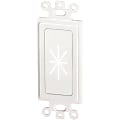 DataComm 45-0016-WH Décor Insert with Flexible Opening - 1-gang - White 1 thumbnail image