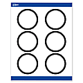 Avery® Print-To-The-Edge Labels With Sure Feed® Technology, S00-DM1-PRWMP10, Round, 3", Matte White, Preprinted Double Black Border Design, Pack Of 60 1 thumbnail image