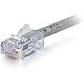C2G-5ft Cat6 Non-Booted Network Patch Cable (Plenum-Rated) - Gray - Category 6 for Network Device - RJ-45 Male - RJ-45 Male - Plenum-Rated - 5ft - Gray