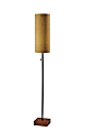 Adesso® Trudy Floor Lamp, 62"H, Mustard Shade/Walnut Base 1 thumbnail image