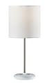 Adesso® Simplee Mia Color-Changing Table Lamp with USB Port, 18-1/2"H, White Shade/White Base