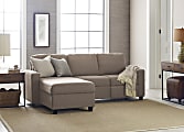 Serta® Palisades Reclining Sectional With Storage Chaise, Left, Oatmeal/Espresso 1 thumbnail image