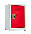Alpine AdirOffice 1-Tier Steel Locker, 24"H x 15"W x 15"D, Red 1 thumbnail image