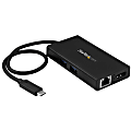 StarTech.com USB C Multiport Adapter, Black