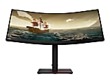Lenovo ThinkVision T34w-20 34" Class WQHD Curved Screen LCD Monitor - 21:9 - Raven Black - 34" Viewable - Vertical Alignment (VA) - WLED Backlight - 3440 x 1440 - 16.7 Million Colors - 350 Nit - 4 ms Extreme Mode - 60 Hz Refresh Rate - HDMI 1 thumbnail image