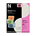Neenah®Exact® Index Card Stock, 110 Lb., 8 1/2" x 11", Gray, Pack Of 250 Sheets