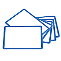 Learning Advantage™ Magnetic Framed Dry-Erase Whiteboards, 13" x 9 1/4" x 1/8", Plastic Frame With Blue Finish, Pack Of 6 1 thumbnail image
