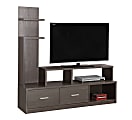 Monarch Specialties TV Stand Tower For Flat-Panel TVs Up To 47", Gray