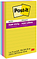 Post-it® Super Sticky Notes, 5 Pads, 4 in x 6 in, 2x the Sticking Power, School Supplies and Office Products, Sticky Notes  - 6605SSJOY 1 thumbnail image