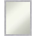 Amanti Art Narrow Non-Beveled Rectangle Framed Bathroom Wall Mirror, 26” x 20”, Grace Brushed Nickel 1 thumbnail image