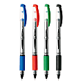 BIC® Z4™ Liquid Ink Rollerball Pens, 0.5 mm, Extra Fine Point, Assorted Barrel, Assorted Ink, Pack Of 4 1 thumbnail image