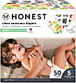 The Honest Company Clean Conscious Diapers, Size 5, Letters, 50 Diapers Per Box