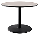 National Public Seating Round Café Table, 30"H x 36"W x 36"D, Gray Nebula/Black 1 thumbnail image