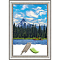 Amanti Art Picture Frame, 29" x 41", Matted For 24" x 36", Salon Silver