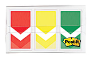 Post-it® Arrow Flags, 1", Prioritization, Stoplight Colors, 20 Flags Per Pad, Pack Of 3 Pads 1 thumbnail image